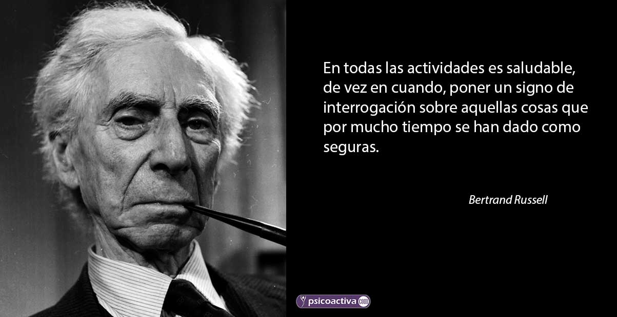 50 frases de Bertrand Russell