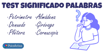Test Psicotecnico Significado Palabras Raras